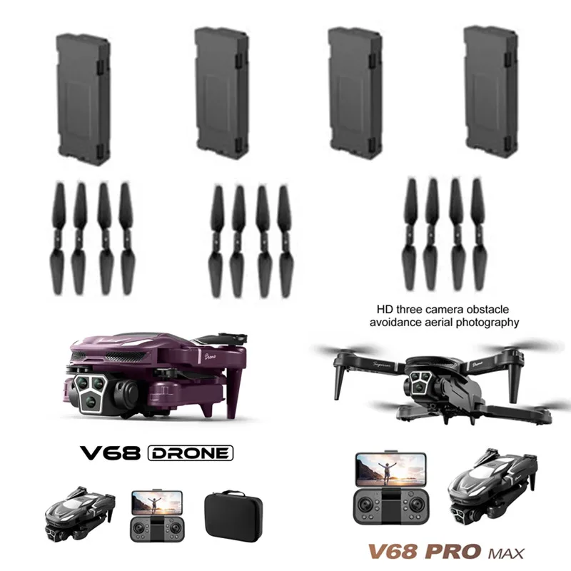 V68 drohne 3,7 v 1800mah batterie/propeller/usb v68 max drohne original ersatzteile v68 dron batterie v68 rc drohnen zubehör