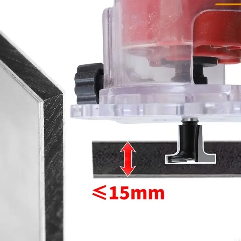 1/4 "Shank Bilateral FFAT ARCS เราเตอร์บิตบิตคัตเตอร์ไม้แกะสลักกรอบประตูเราเตอร์บิตบิต