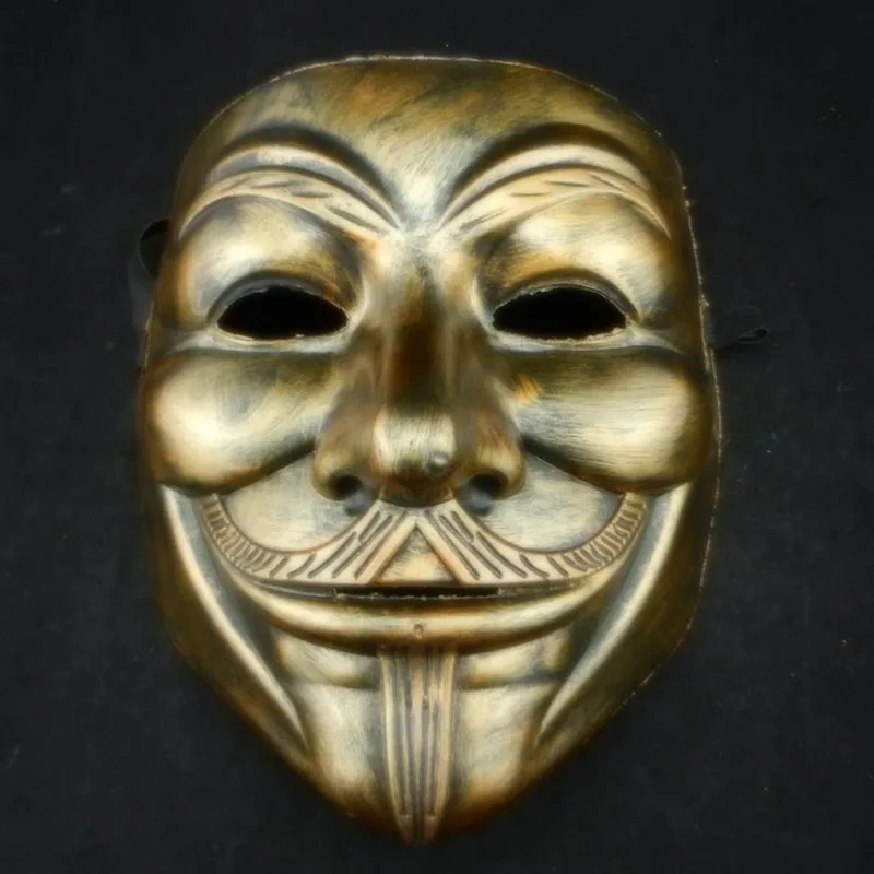 

Фильм Косплэй V for Vendetta» хакер анонимные маска Гай Фокс Хэллоуин для рождественской вечеринки подарок, способный преодолевать Броды для взрослых детей фильм тема маска