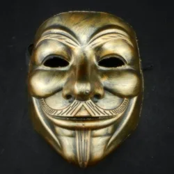 Movie Cosplay V for Vendetta Hacker Mask Anonymous Guy Fawkes Halloween Christmas Party Gift for Adult Kids Film Theme Mask