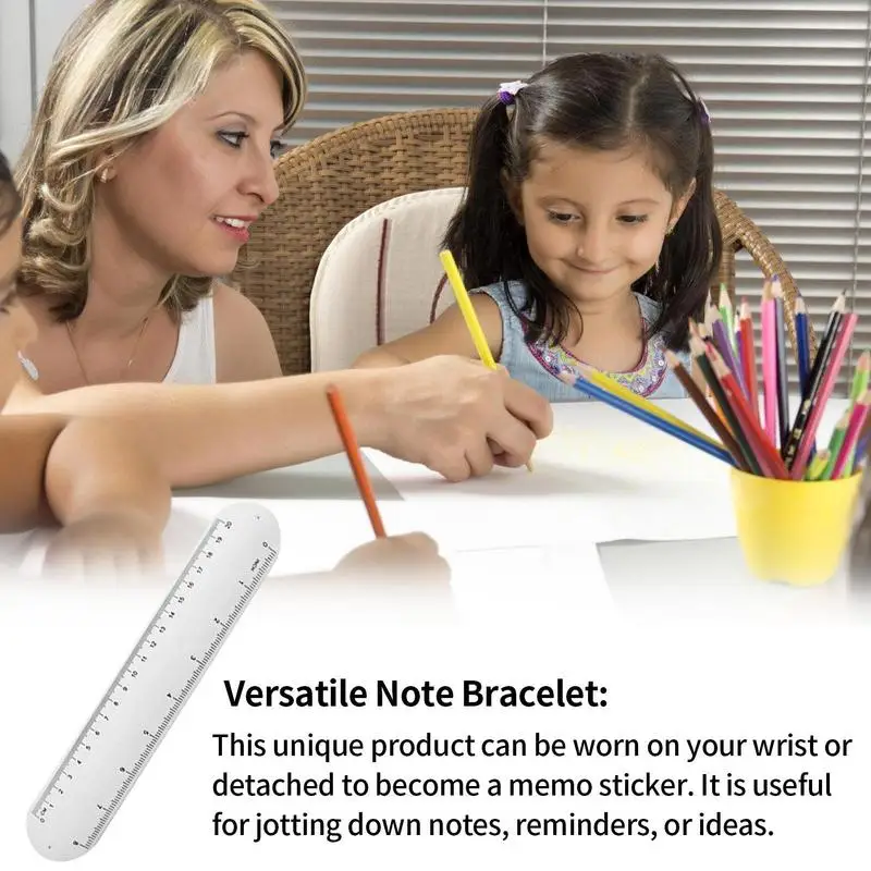 Slap Armbänder Notizen Silikon tragbare Memo Erinnerung Notiz Erinnerung für Tasche Tasche Schult asche Geldbörse Reisetasche und Schublade
