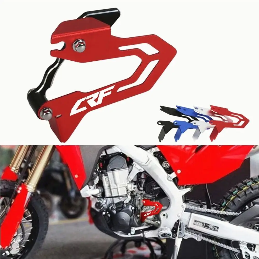 Motorcycle Front Sprocket Guard CRF LOGO Chain Case Saver with Cover For Honda CRF450L CRF450RL CRF450X 2019 2020 2021 2022