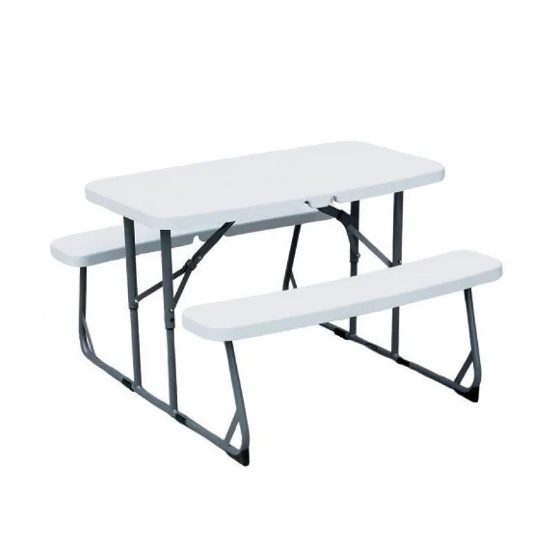 *Outdoor Kids Children's Backyard Garden School Picnic Camping Durable Folding Plastic Indoor Student Table and Bench Set