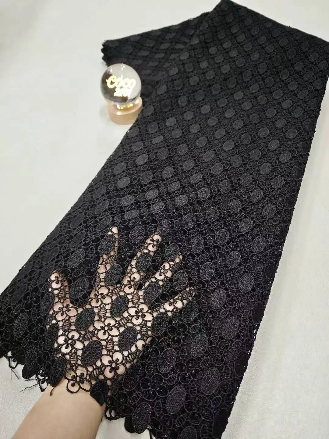 African Nigerian,High Quality Tulle Lace Fabric，for Sewing Wedding Party Gown Dress,Embroidered Cotton Damask,，5Yards, 2026