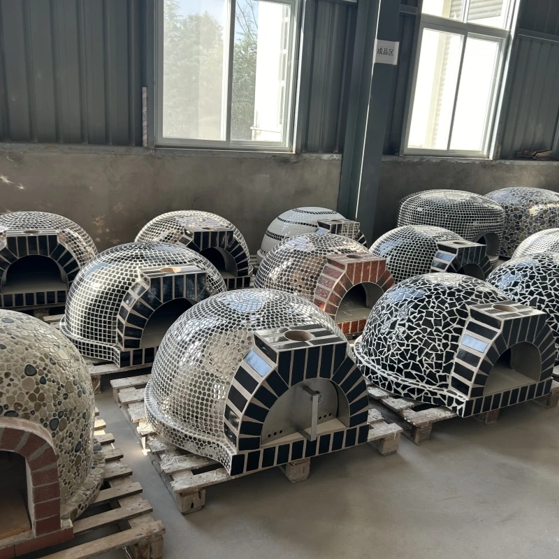 

Handmade Clay Pizza Oven Wood Fired Brick Stove Commercial Bread Baker Large Capacity Outdoor BBQ Grill Traditional Style