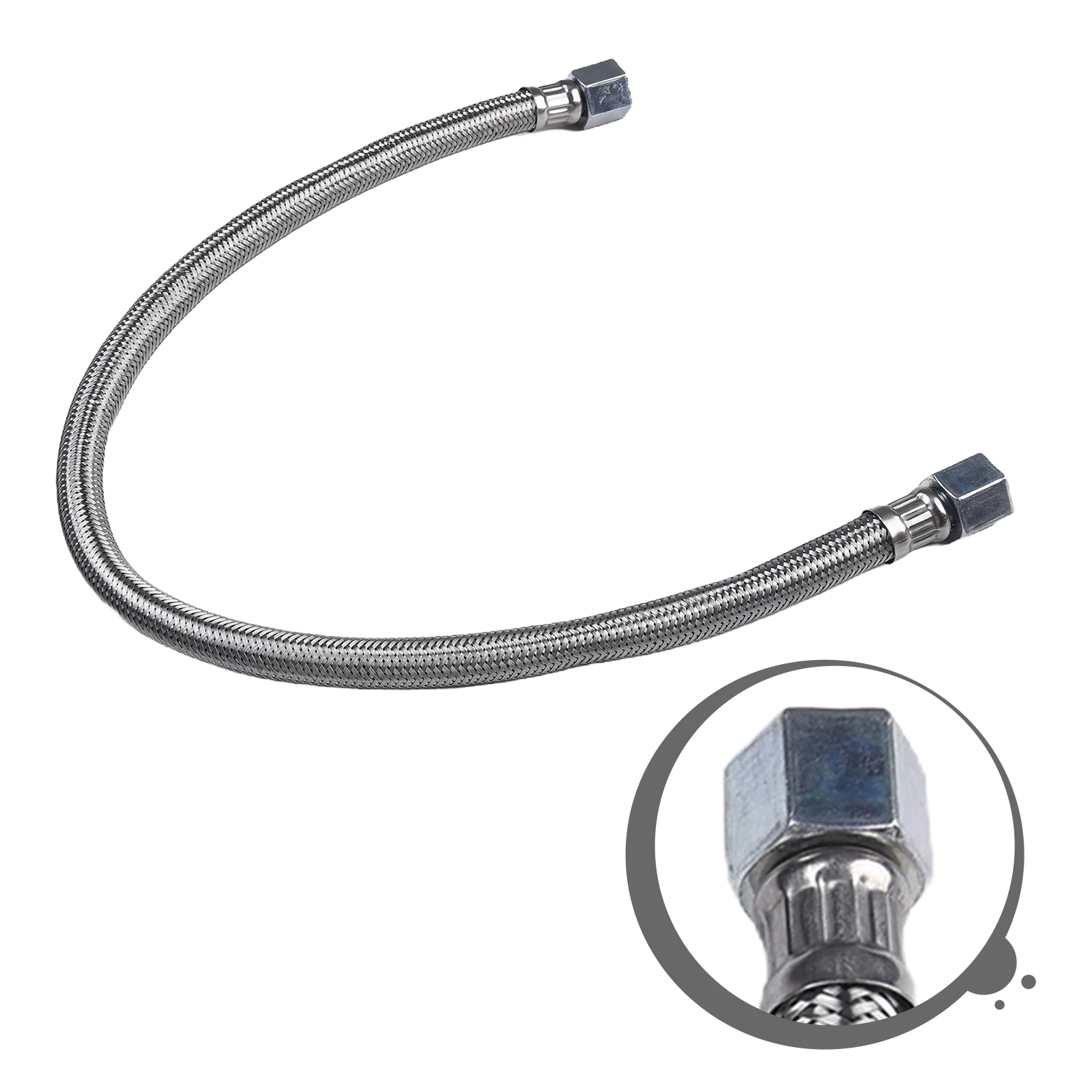 

550mm Air Compressor Flexible Hose Stainless Steel Air Pump Check Valve Connecting Pipe 16mm Internal Thread Oil-free Tool Parts