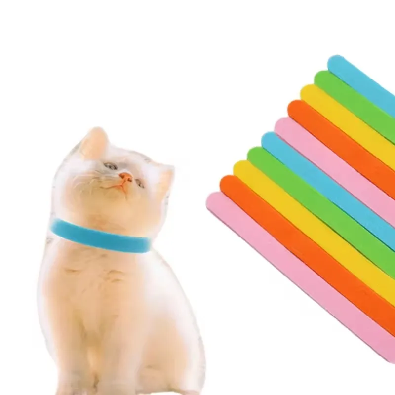 

Kitten Puppy Newborn Pets Identify Ring Collars Adjustable Plush Small Pet Dog Collars Cat Necklace Whelping Identification Mark