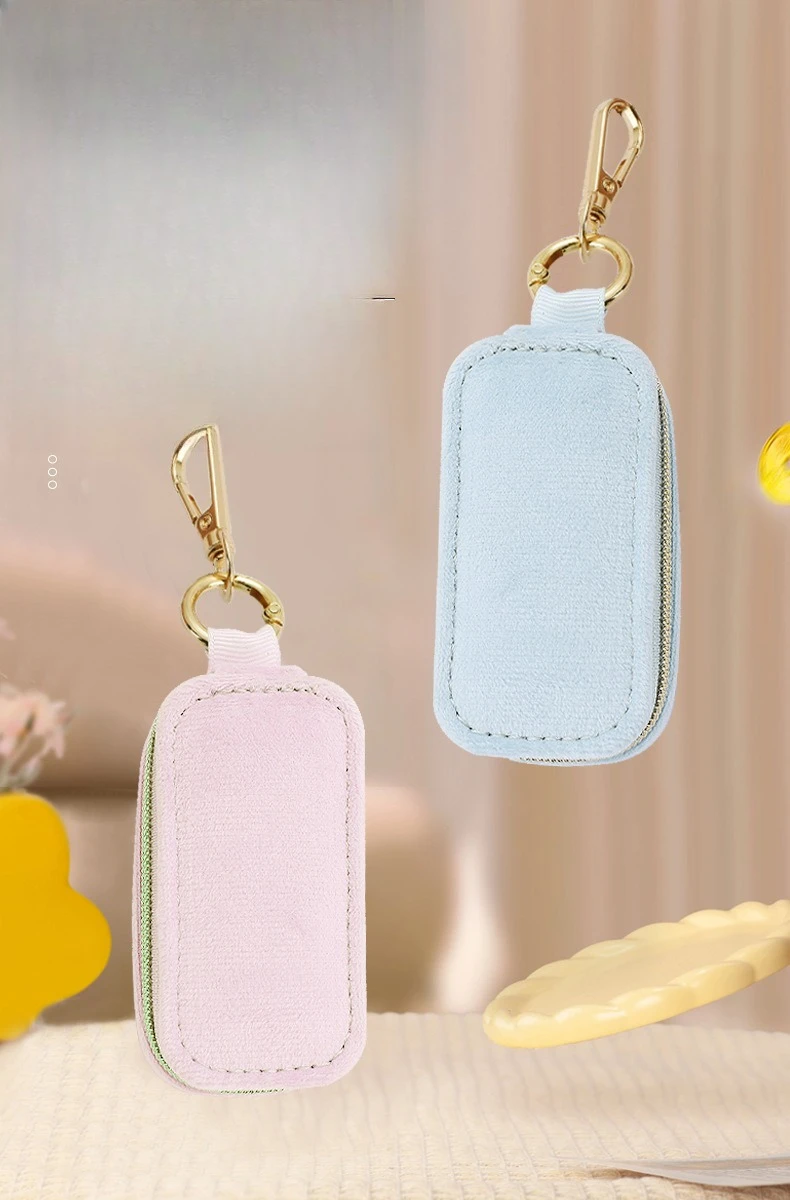 صندوق تخزين مجوهرات صغير محمول حقيبة مجوهرات للسفر سلسلة مفاتيح تخزين أقراط قلادة خاتم عرض منظم المجوهرات #5