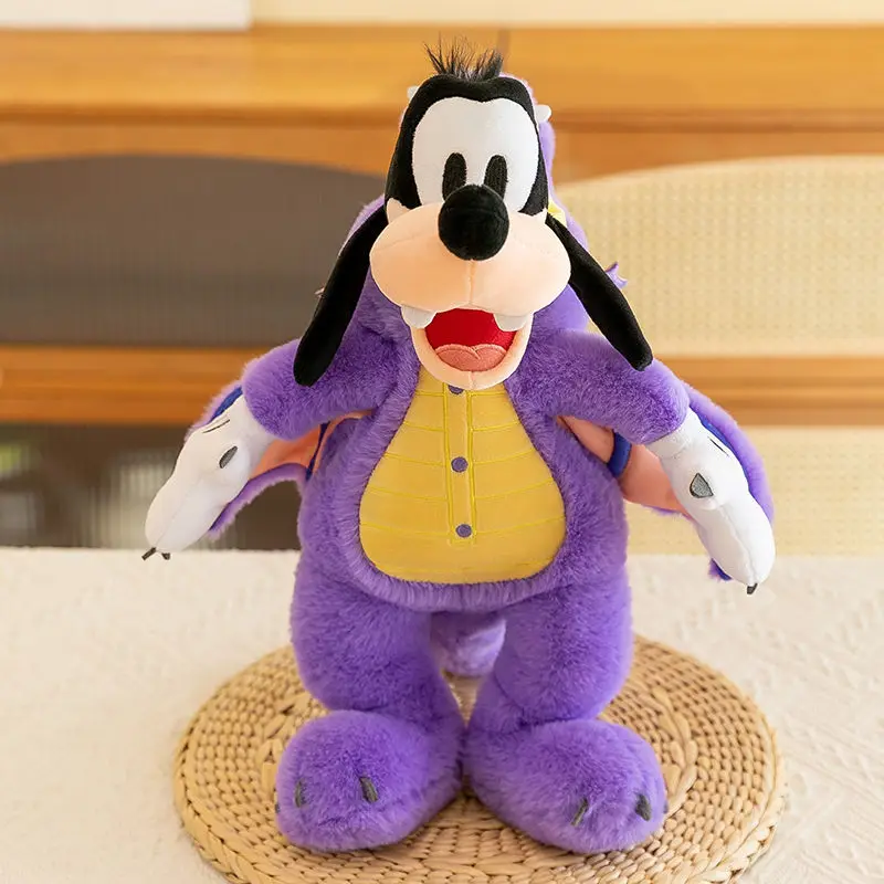 Disney-peluche de dibujos animados de Mickey Goofy para niños, lindo juguete de Halloween, adorno de almohada de travestismo, muñeca de dinosaurio personalizada