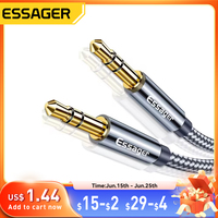 Essager Aux Cable Speaker Wire 3.5mm Jack Audio Cable For Car Headphone Adapter Male Jack to Jack 3.5 mm Cord For Samsung Xiaomi