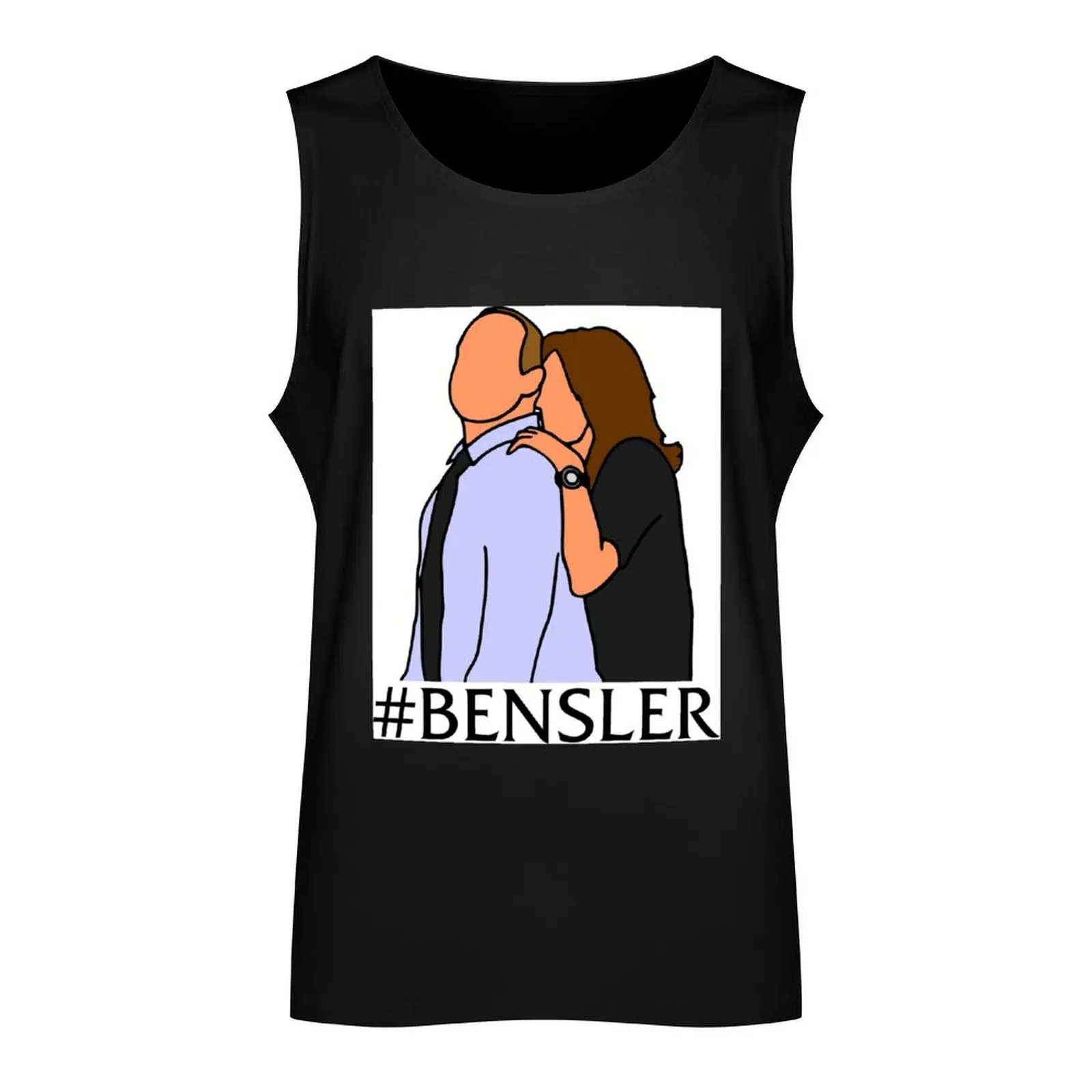 Bensler Cartoon Art Tank Top cute tops men clothings