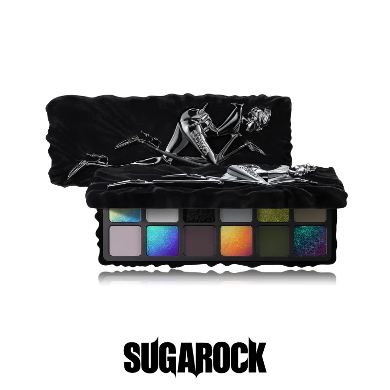 Sugarock 12 สี Chameleon Eyeshadow Palette Shimmer Matte Pearlescent Glitter ยาวนานกันน้ําแต่งหน้าเครื่องสําอาง