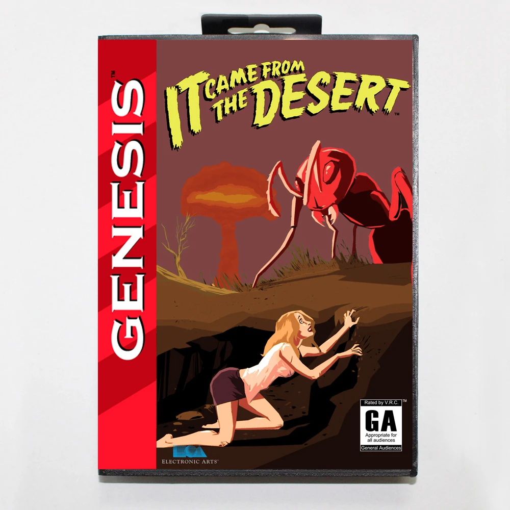 

It Came From The Desert MD Game Cartridge with USA Box for 16 Bit Sega Megadrive Genesis System