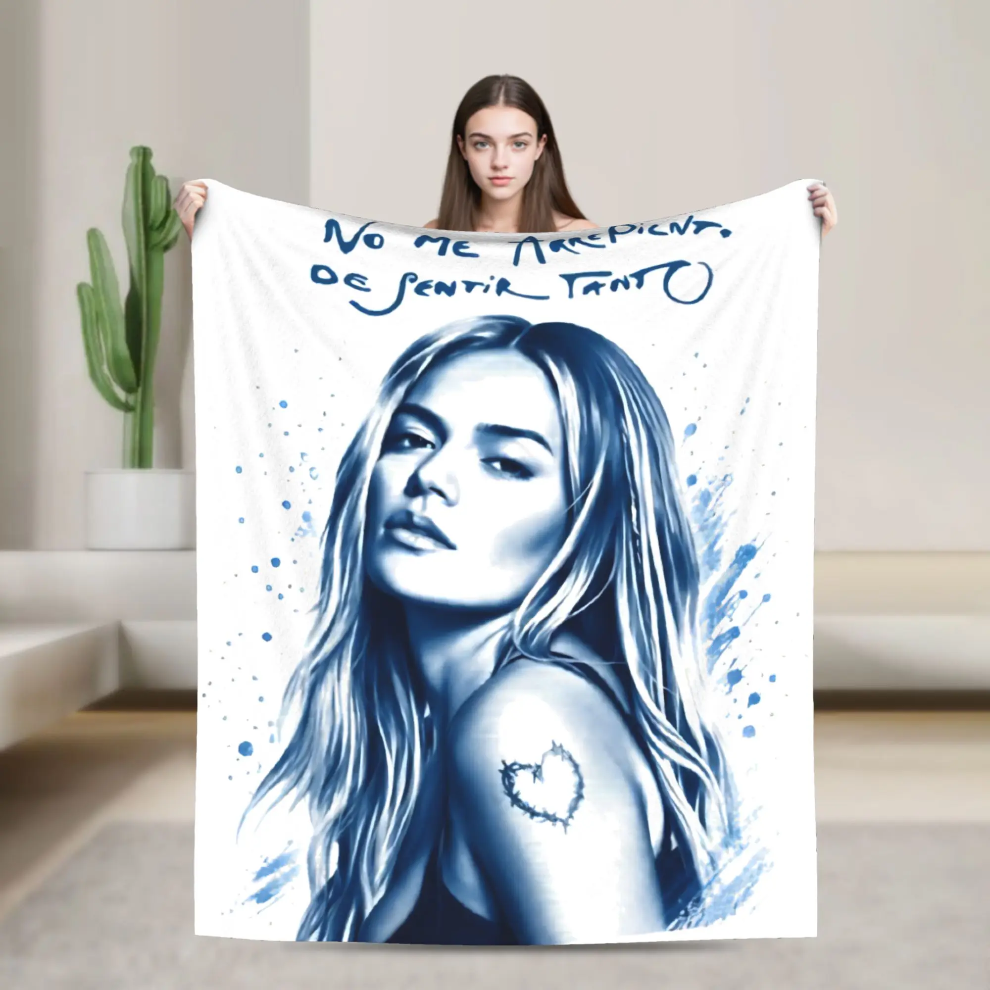 Karol G Tropicoqueta Tour Latina Forever Blankets  Plush Novelty Breathable Throw Blanket for Bedding Lounge Decoration