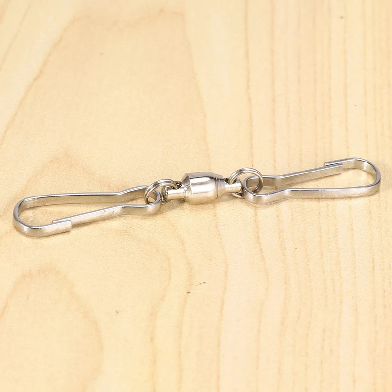 DT19 16 Pack Stainless Steel Swivel Hooks, Double Clip for Wind Spinners, Windsock, Bird Feeders, Garden Hanging