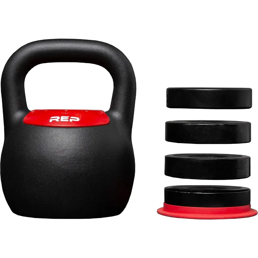 Fitness verstellbares Kettlebell-Gewichtsset für Heim-Fitnessstudio, Krafttrainingsgerät für Männer und Frauen, kompakte Stahlglocke mit Ergonomie