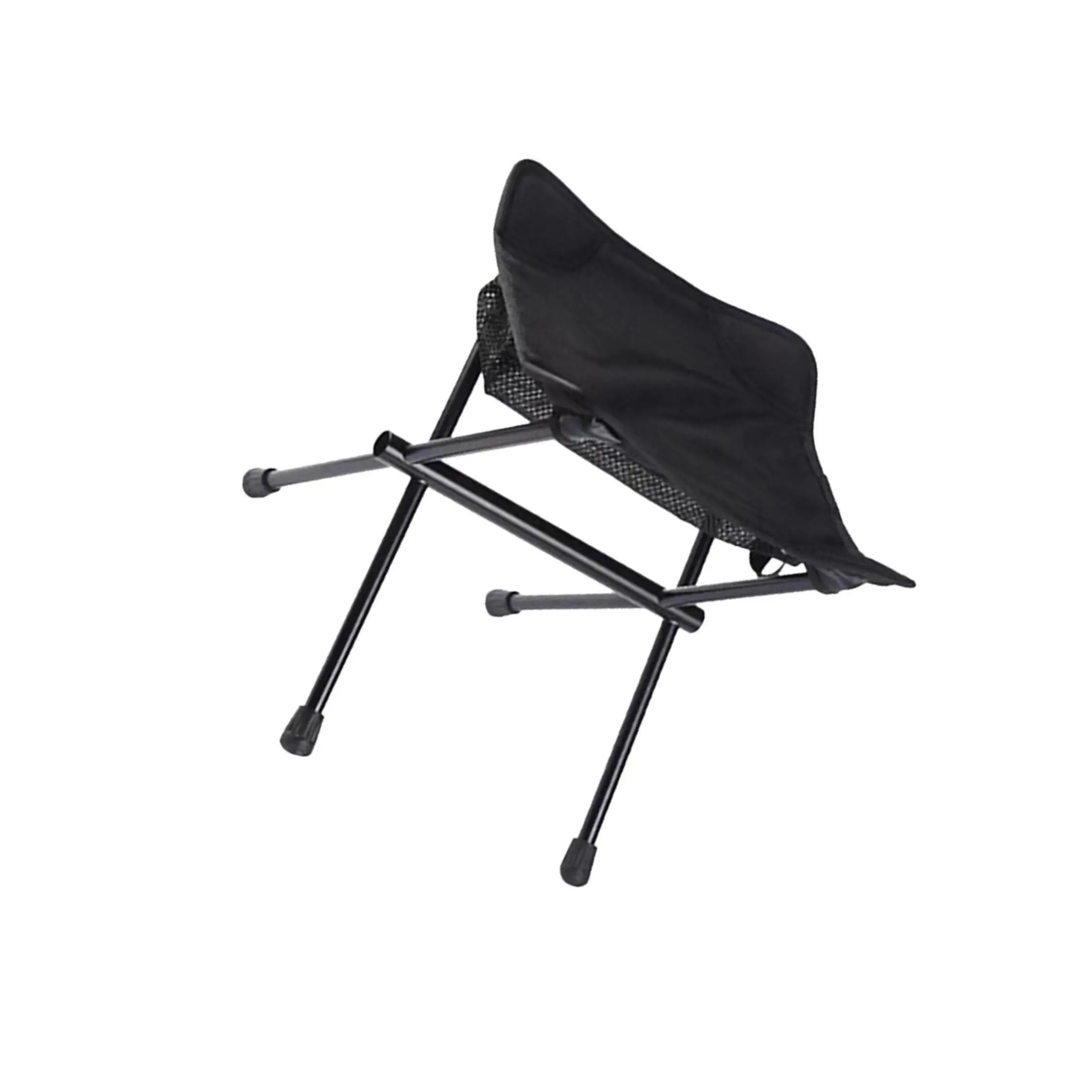 

Fishing Chair Footrest Aluminum Foldable Footstool for Beach Cam Hiking Black