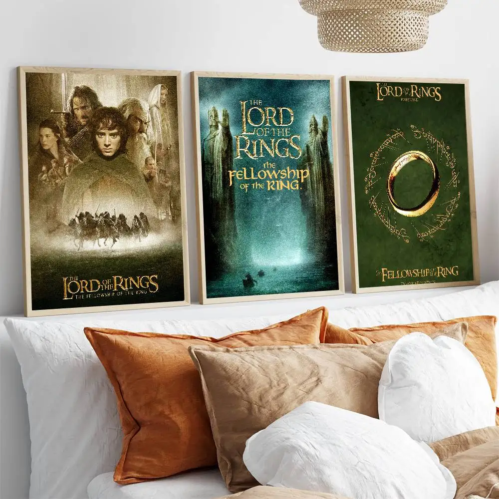 Póster de la película El Señor de los Anillos, pegatina de calidad HD, calcomanías decorativas para pared, decoración del hogar