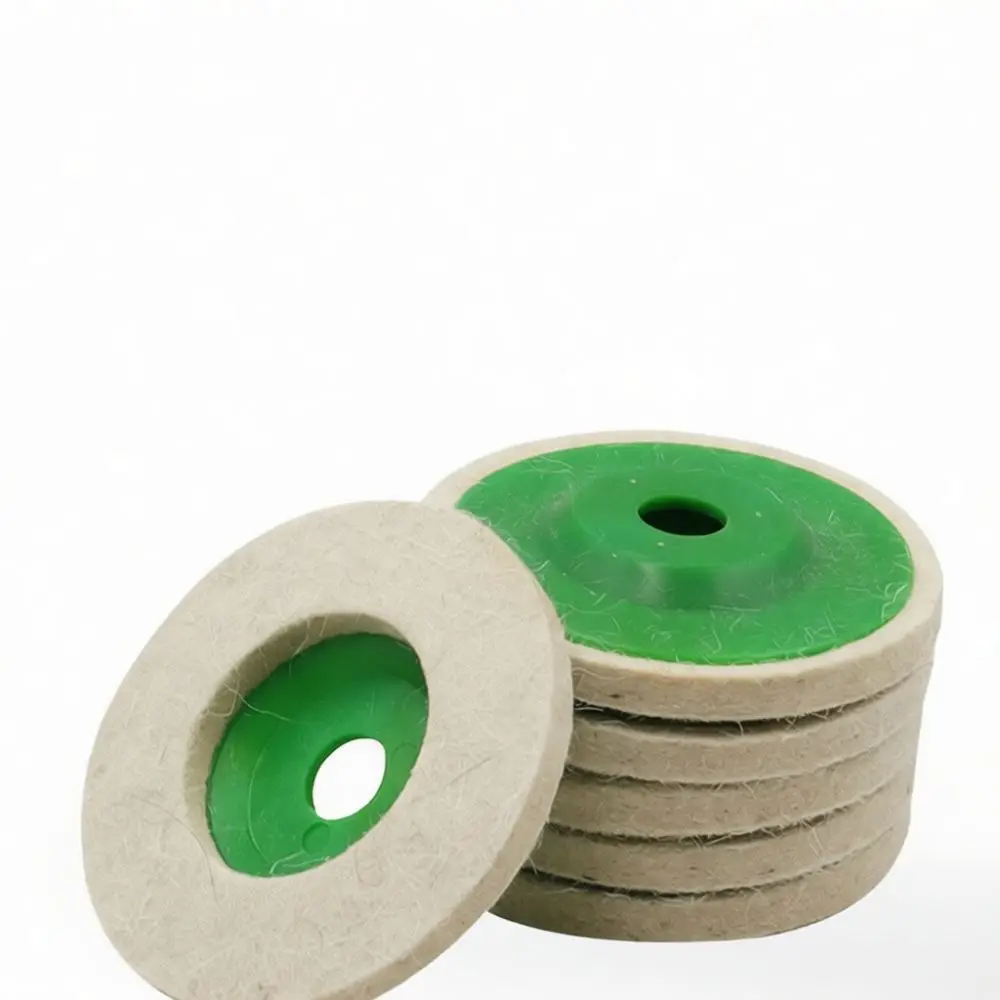 High Density Wool Felt Polishing Wheel For Angle Grinder Buffer Pad Rotary Tool Attachment For Surface Refinishing