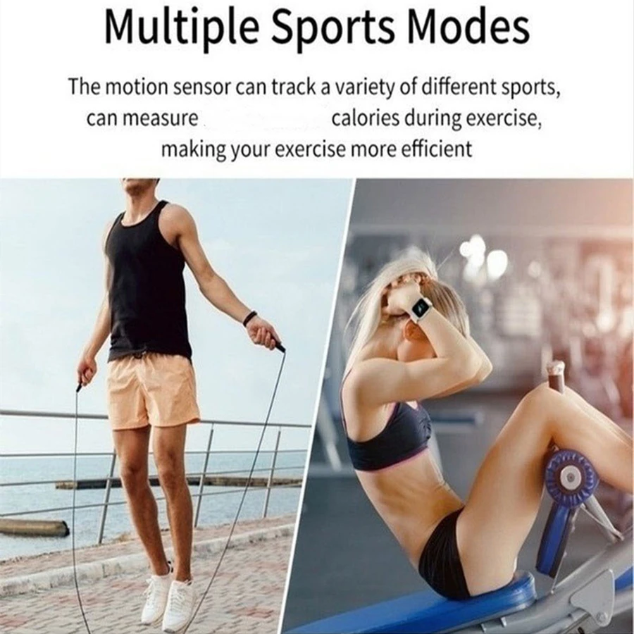 Smart Watch Für Männer Frauen Sport Modus Musik Steuerung Kalorien Abstand Fitness Smart Band Nachricht Erinnern Smart Armband Android IOS – Detail 11