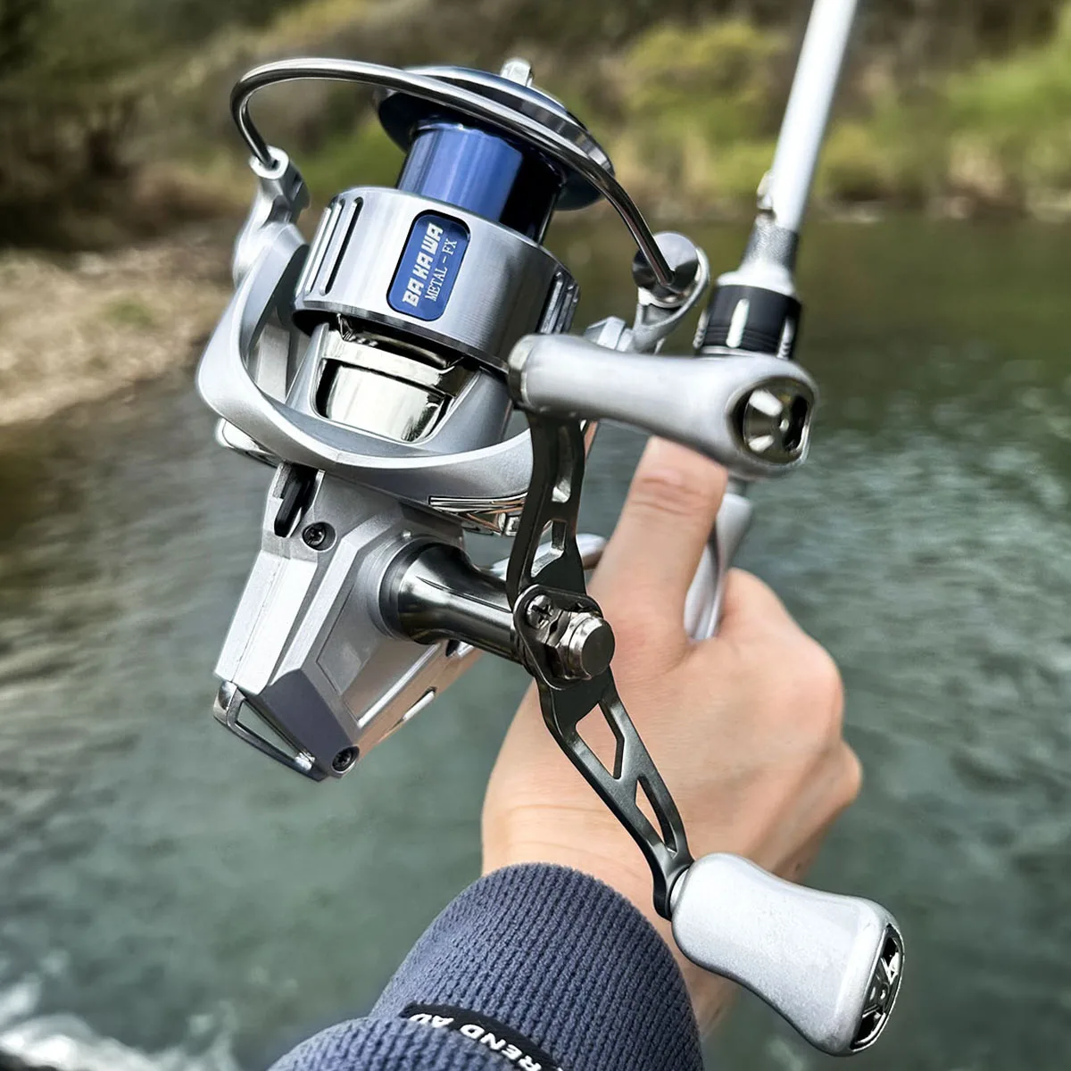 Mulinello da Pesca Spinning per acqua di mare tutti i disegni del bilanciere in metallo ruota in acciaio inossidabile 5.2:1 rapporto di trasmissione