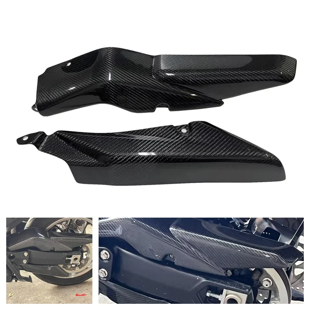 

Для Yamaha T-MAX TMAX 560 2023 2024 2025 Защитный чехол для ремня из настоящего углеродного волокна, защитный чехол для ремня мотоцикла