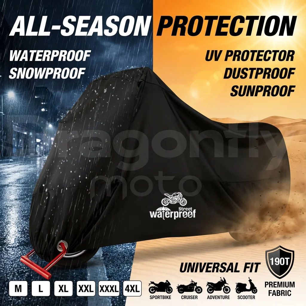 

Motorcycle Cover For Yamaha FZ6 FZ-6 ZF6N FZ6R FAZER All Year Outdoor Uv Protector Bike Rain Dustproof Scooter Covers Waterproof