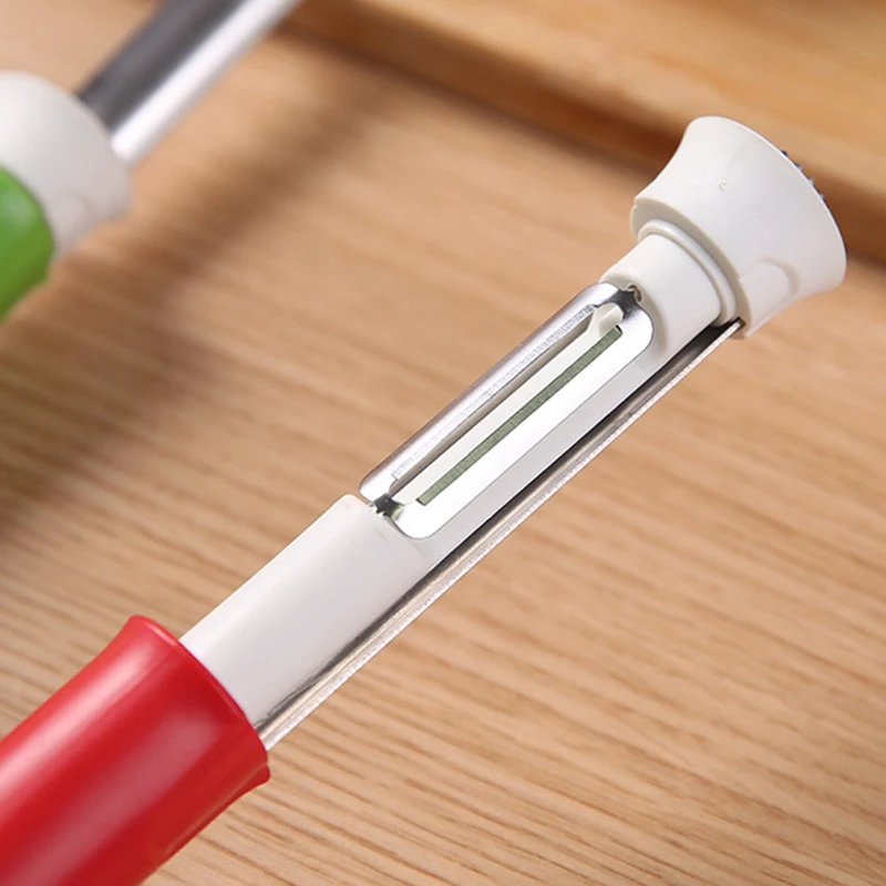 Telescopic Fruit Core Peeling And Peeling Machine Multi Functional Stainless Steel Vegetable 2-In-1 Peeling Machine