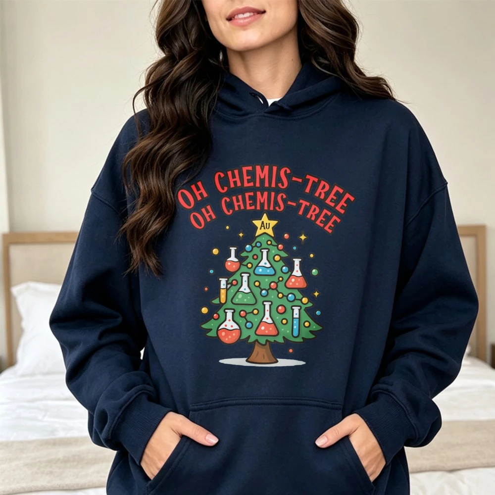 Oh Chemis-Tree Sweatshirt Chemistry Christmas Unisex Sweater Science Teacher Holiday Top Science Teacher Sweatshirt STEM Gift