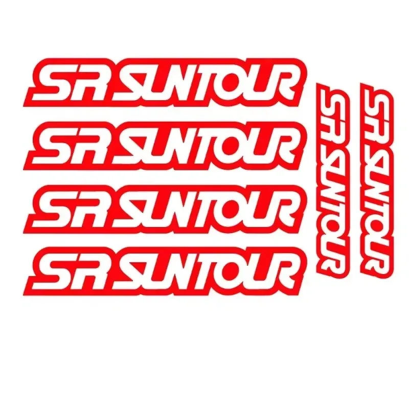 Car self-adhesive stickers, SR Suntour hanging hair clip stickers, spare stickers 15CM PVC KK