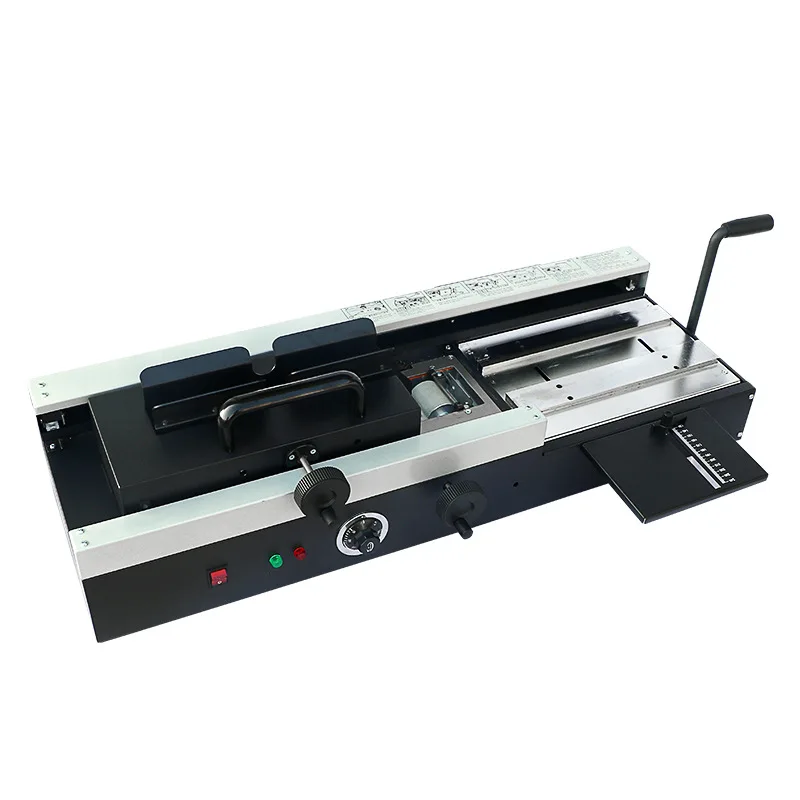 Commercial Wireless Comb Binding Machine Semi-Automatic Hot Melt Glue Book Binder for Books and Documents