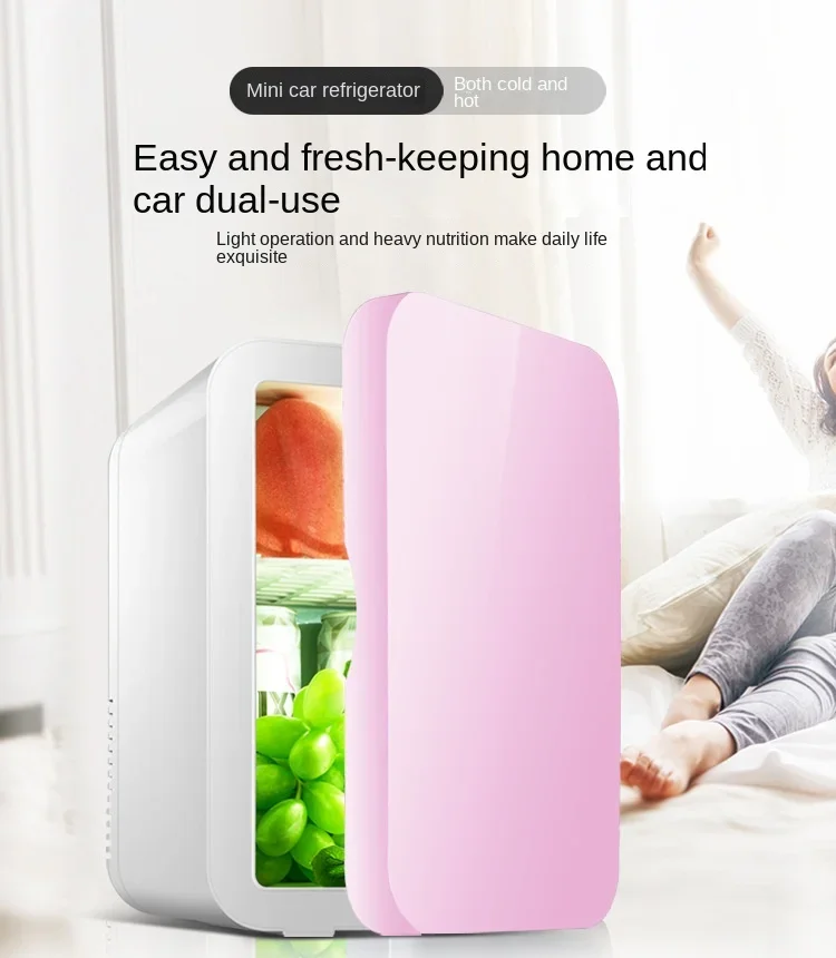 8L Mini Refrigerator Car Refrigerator Cosmetics Freezer Pure Car Refrigerator Breast Milk Frozen to Keep Fresh