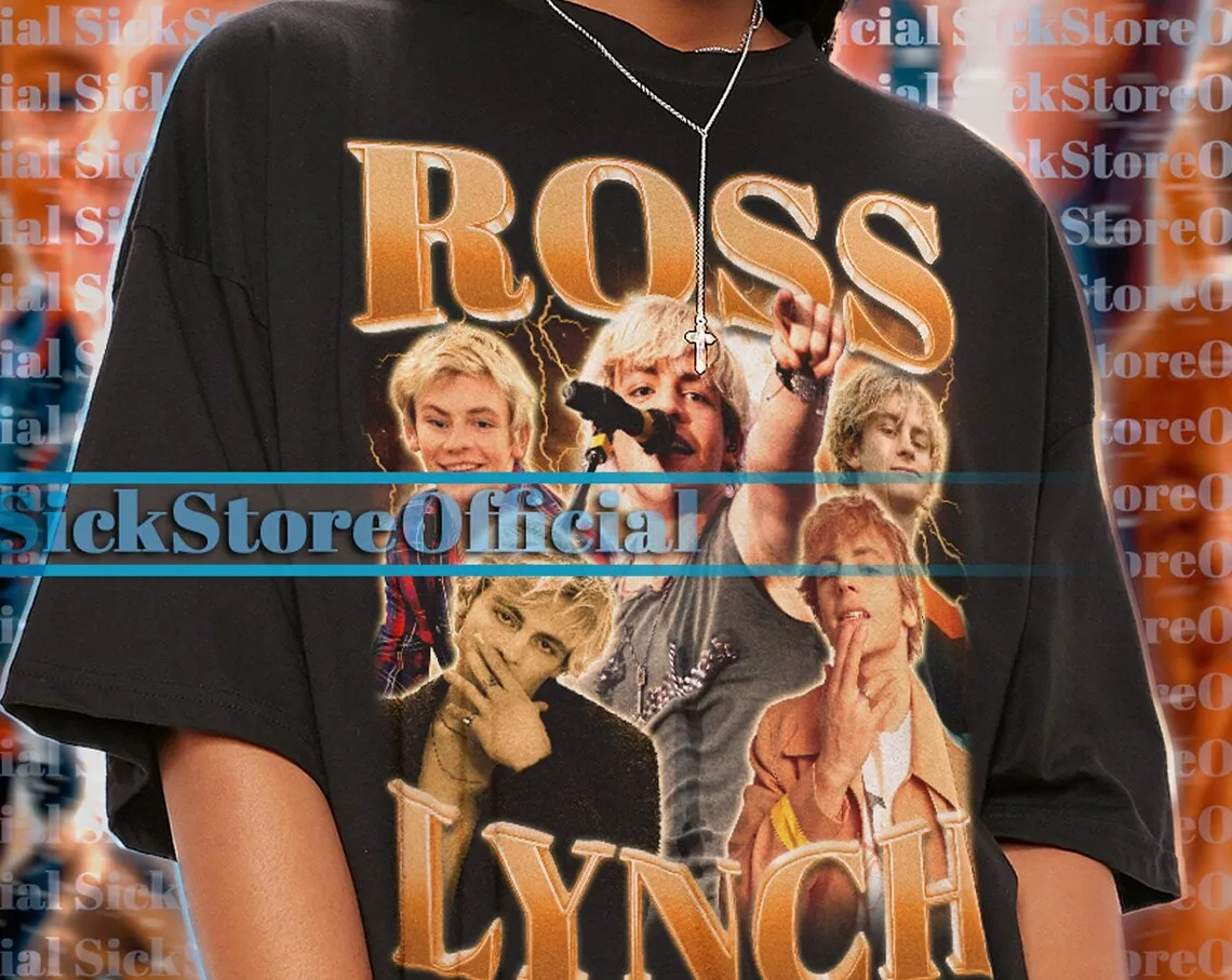 ROSS LYNCH Vintage Shirt Ross Lynch Homage Tshirt Ross Lynch Fan Tees Ross Shor Retro 90s Sweater Ross Lynch Merch Gift Ross Sho