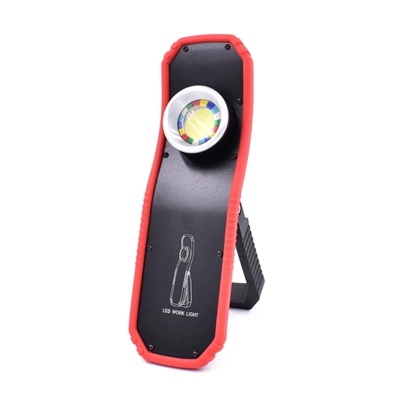 Rechargeable Work Lights, LED Work Light with Base and Hanging-Hook,360°Rotate Rechargeable Flashlight