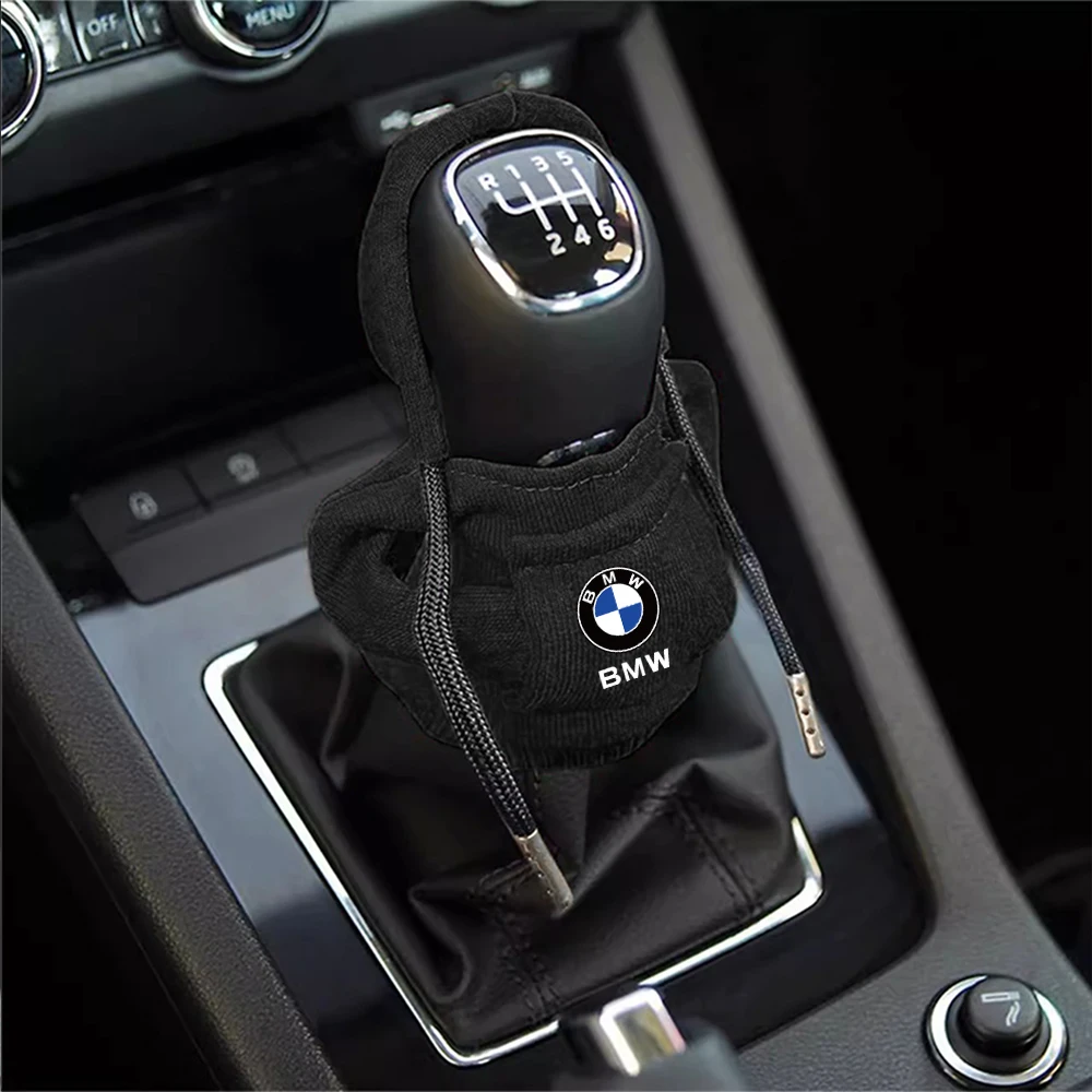 Hoodie Car Gear Shift Knob Cover Manual Handle Change Lever multi-color protective Auto Accessories For BMW M Performance E30 X1