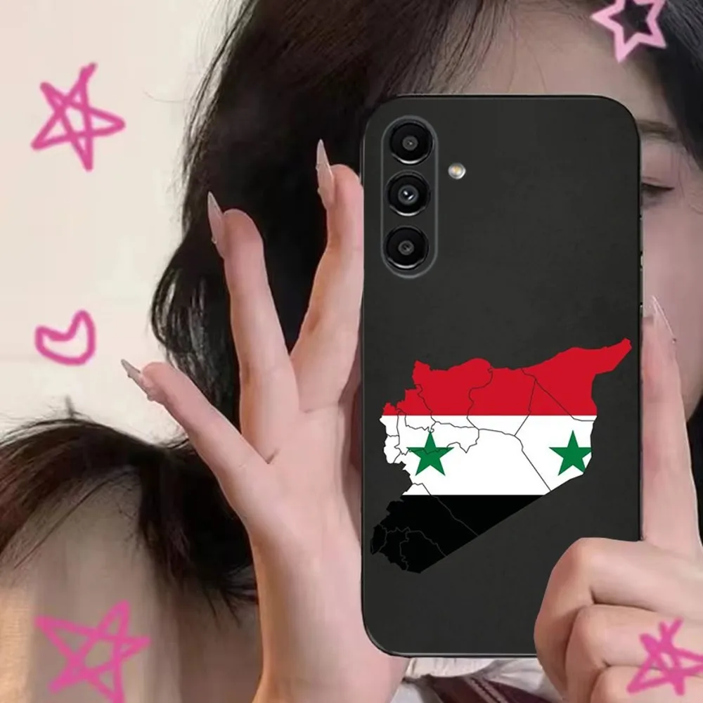 Syrian Syria Flag  Phone Case For Samsung S24,S21,S22,S23,S30,Ultra,S20,Plus,Fe,Lite,Note,10,9,5G Black Soft Cover