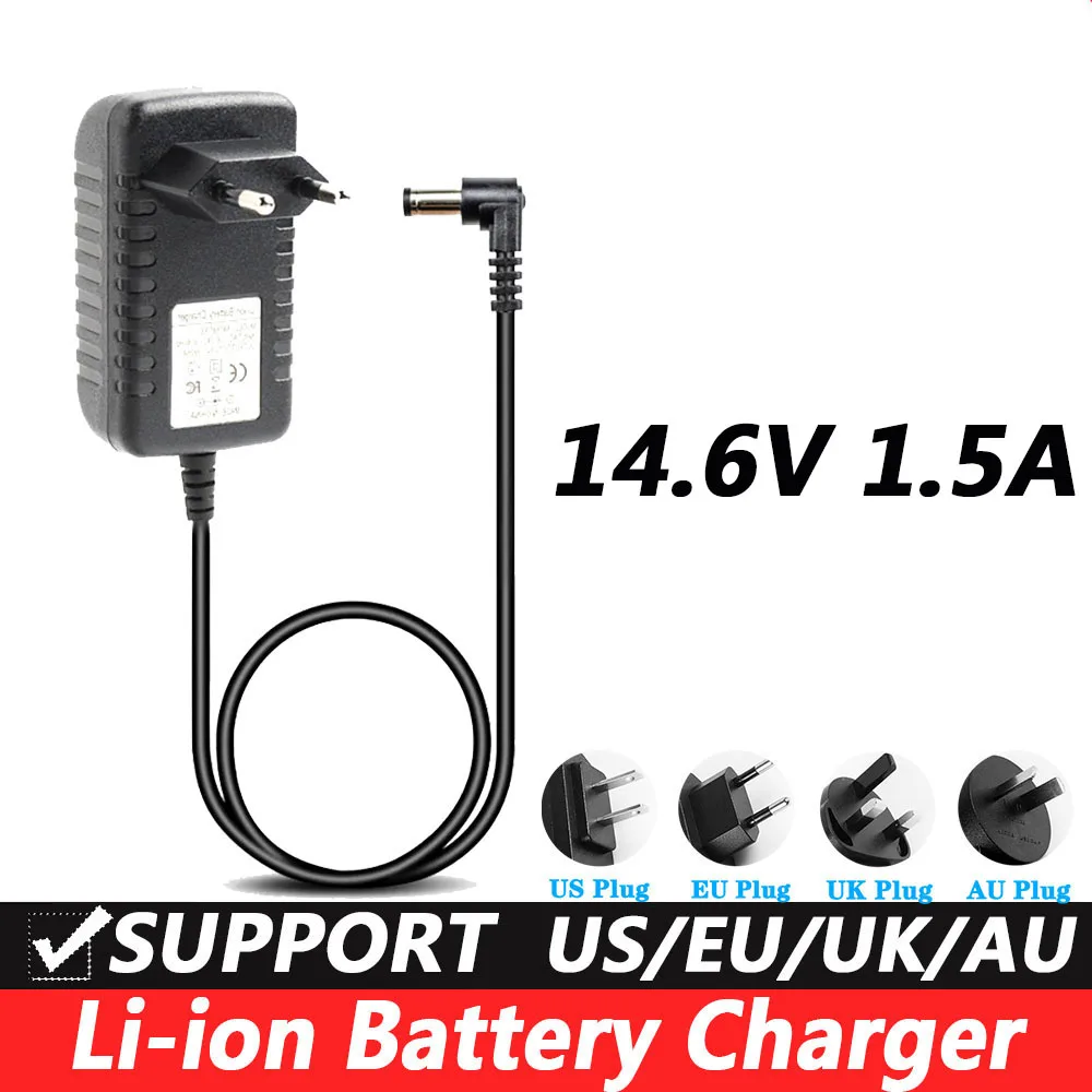 

DC 14.6V 1.5A Lithium Battery Charger Electric Drill Massage gun Balance Car Charger 5.5*2.1MM EU Plug US Plug