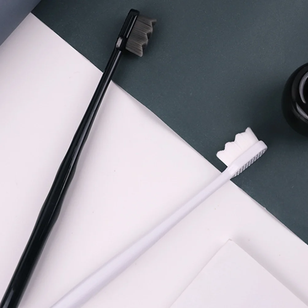 

Soft Bristle Toothbrush White Handle Ergonomic Anti-Slip For Oral Care Teeth Cleaning Micro-Nano Bristles Oral Cleaning