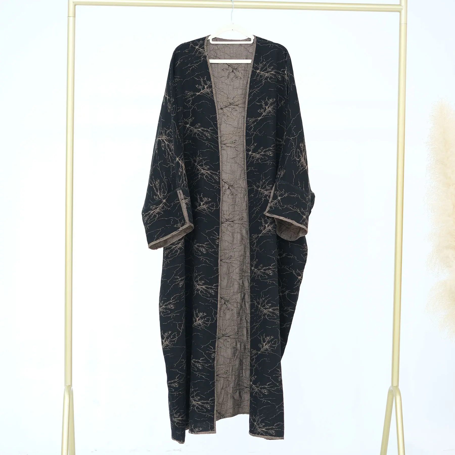 

Reversible Abayas for Women Muslim Dress Modest Kimono Cardigan Dubai Kaftan Eid Islam Clothing Femme Musulmane Jalabiya Abbayas