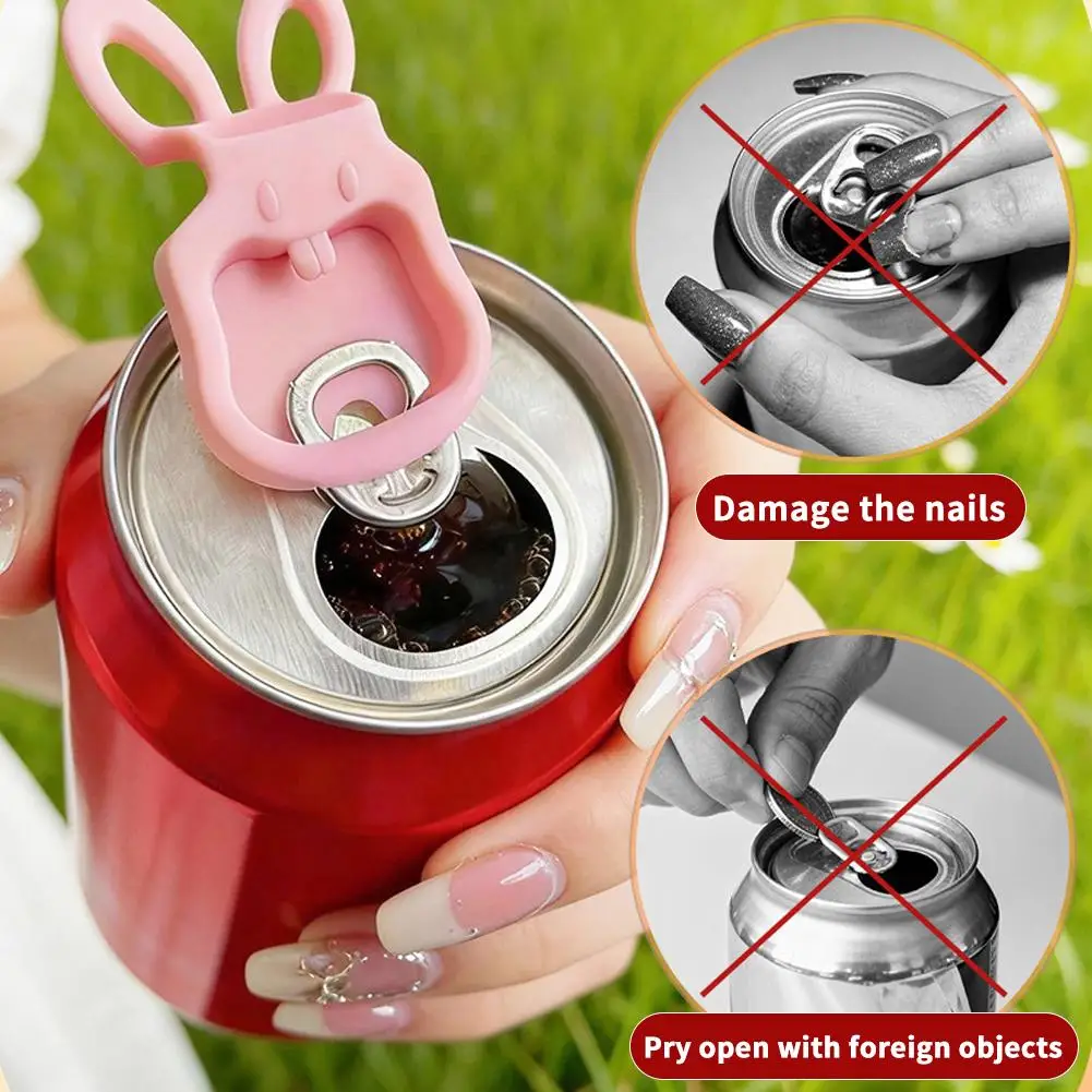 6/12PCS Beverage Can Opener Reusable Soda Beer Can Tab Opener Easy Open Color Kitchen Gadget Tools