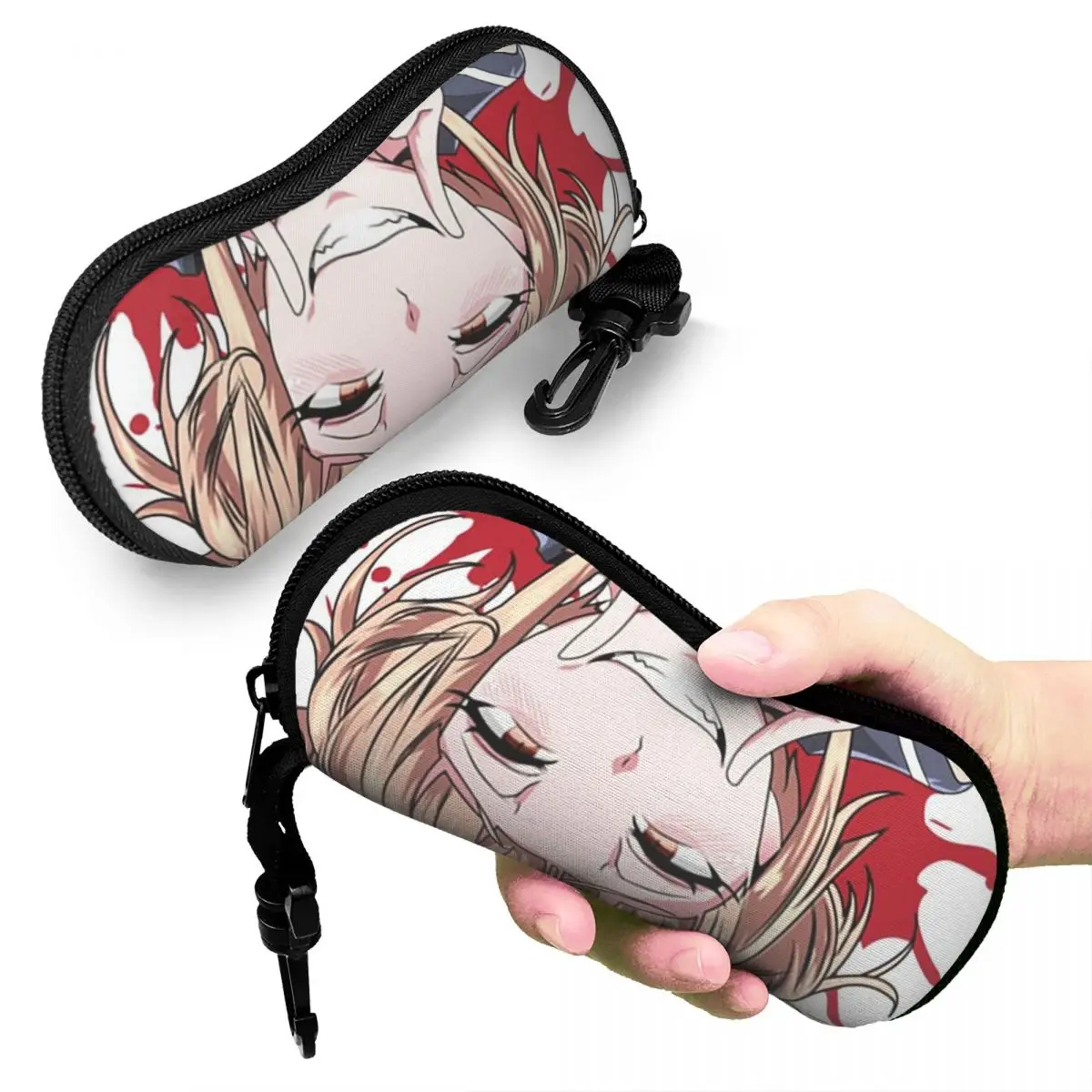 Himiko Toga Boku No My Hero Academia (8) حافظة نظارات واقية صندوق نظارات للنساء والرجال حقيبة نظارات ناعمة