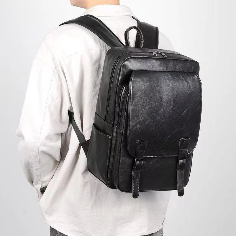 حقيبة ظهر عصرية للرجال من البولي يوريثان مقاومة للماء حقيبة ظهر mochilas de hombre mochila para viaje حقيبة مدرسية mochila masculina حقيبة ظهر #1