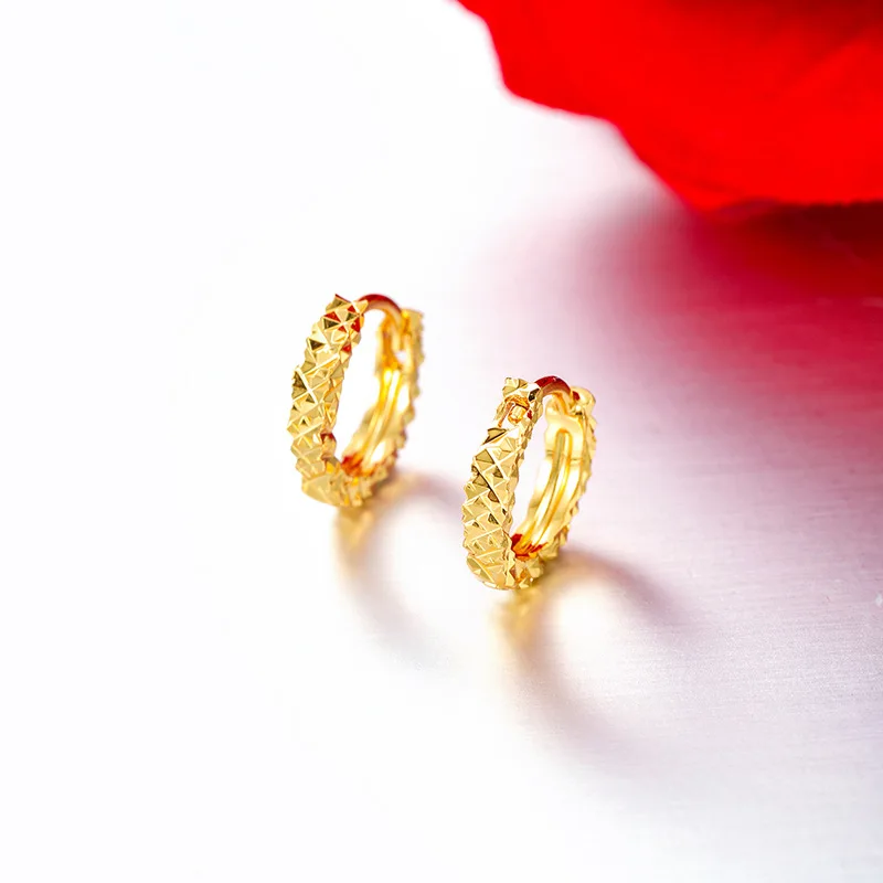 

Роскошное женское кольцо из чистого золота 9999 карата с резной пряжкой для ушей