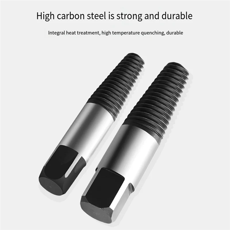 AEE6-6 Pieces Of Broken Screw Extractor Set 3-25Mm Drill Set Carbon Steel Double-Sided Screw Pulling Center Drill Durable