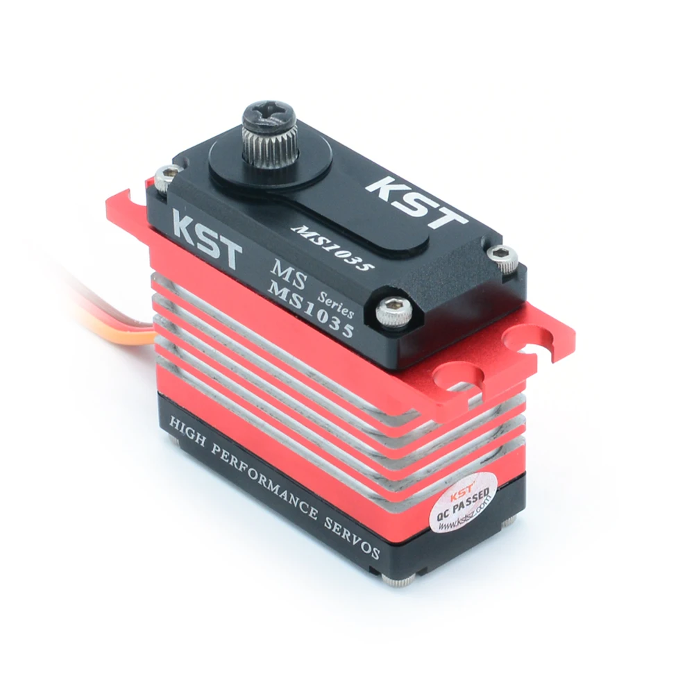 Motor Servo Digital Kecepatan Tinggi Kelas 550-700 Mg 2026 Berkualitas Tinggi Kst Ms1035 7.4v 10.5kg 0.035detik 12kg untuk Pa