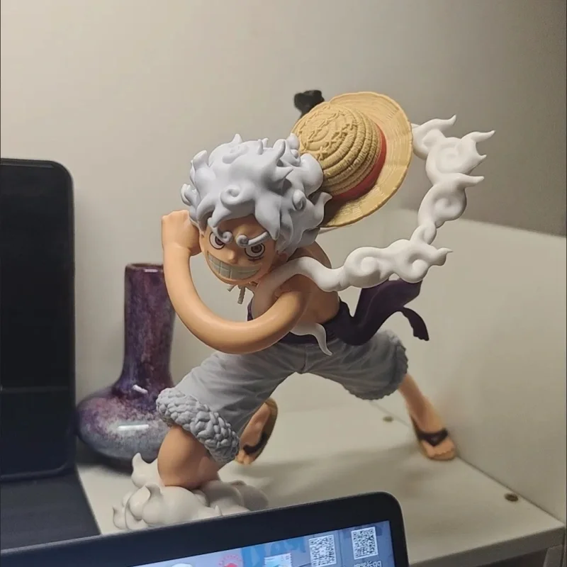 Bandai Een Stuk Koning Van Kunstenaar Monkey D Luffy Gear 5 Nika Vorm Standbeeld Anime Action Figure Model Speelgoed Desktop Decoratie Geschenken