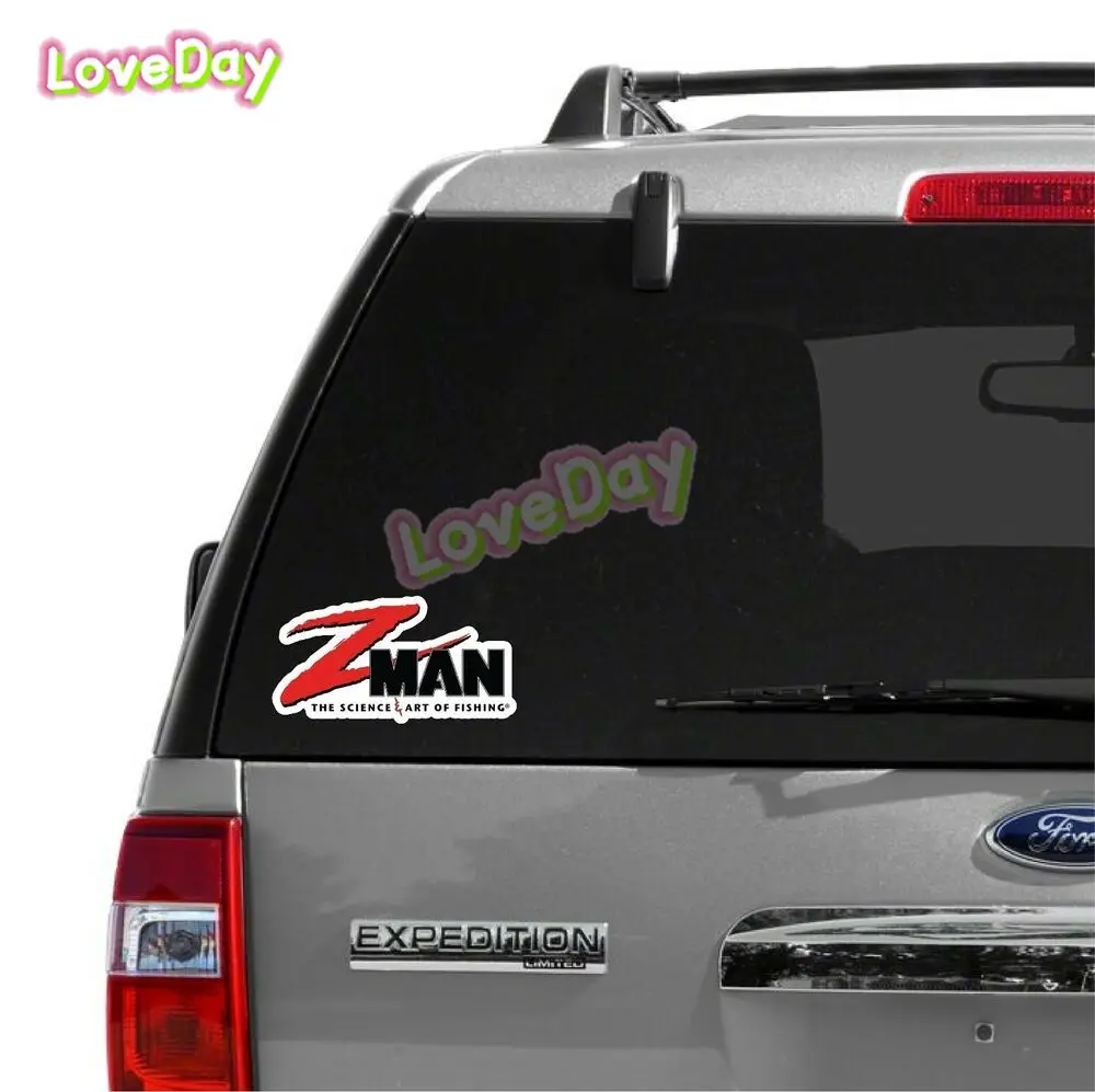 ZMAN / Z-Man ملصق فن الصيد العلمي شعار الفينيل السحر ملصق نافذة السيارة ملصق قارب سريع