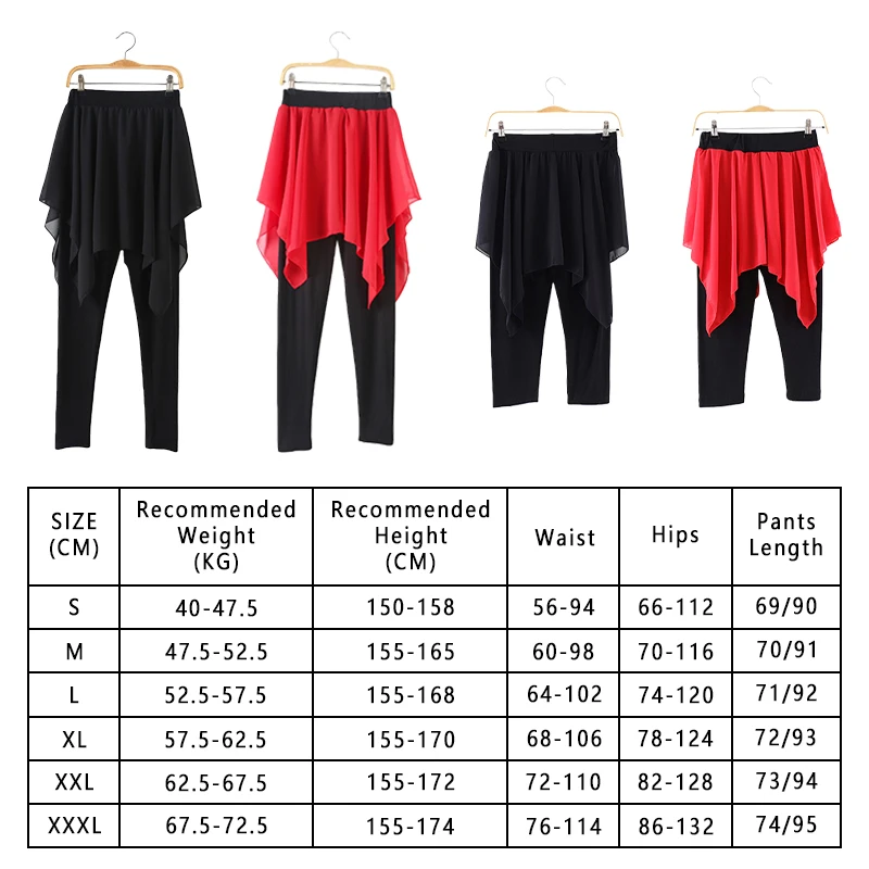Calças de saia de dança modal macia mulheres preto ballet competição latina prática usar calças de dança magro legging capri dancewear