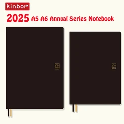 NEW Kinbor 2025 All Year A5 Notebook Daily One Page BaChuan Paper 224 Sheets A6 Efficiency Manual Planner Annual Handbook Gifts