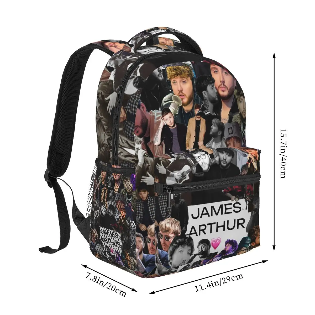 James Arthur Itll All Make Sense In The End Student Backpack School Bag Hiking Daypack Men Women Fashion Bookbag Shoulder Bags